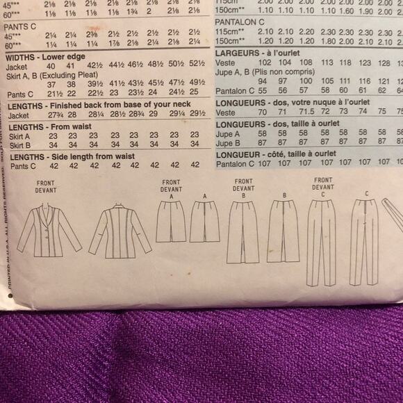 Butterick 4295 pattern womens workwear separates sz 8 10 12 - Picture 8 of 8